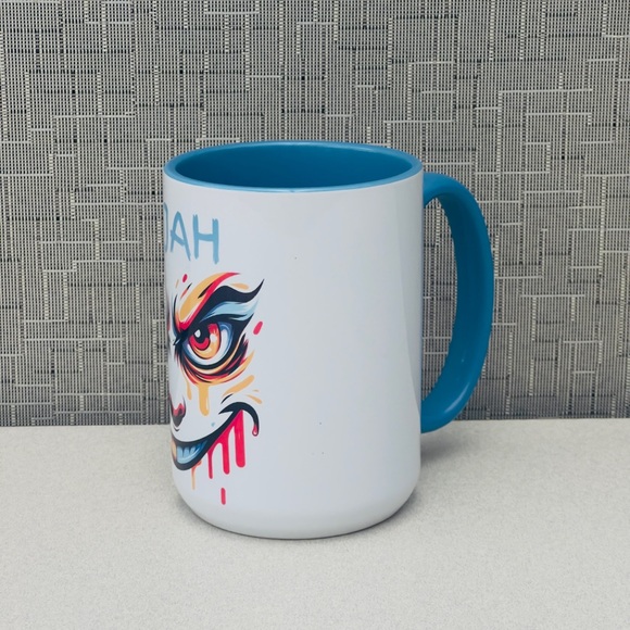Custom Made Expressive Face Ceramic Mug (15 oz) - Picture 3 of 4